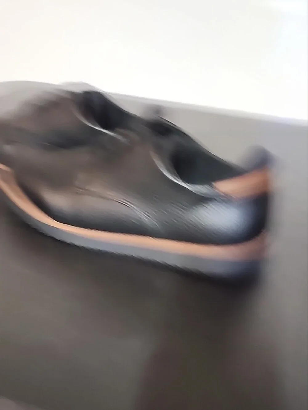 Dr. Scholl's Black Lace-Up Oxfords with Tan Trim